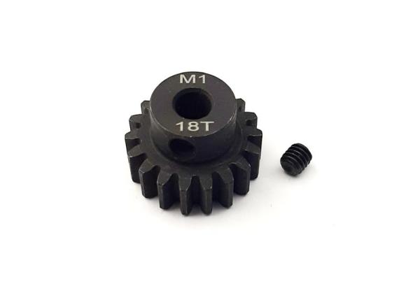 Stahlritzel 18 Zähne, Modul 1, Bohrung 5mm Welle H-SPEED
